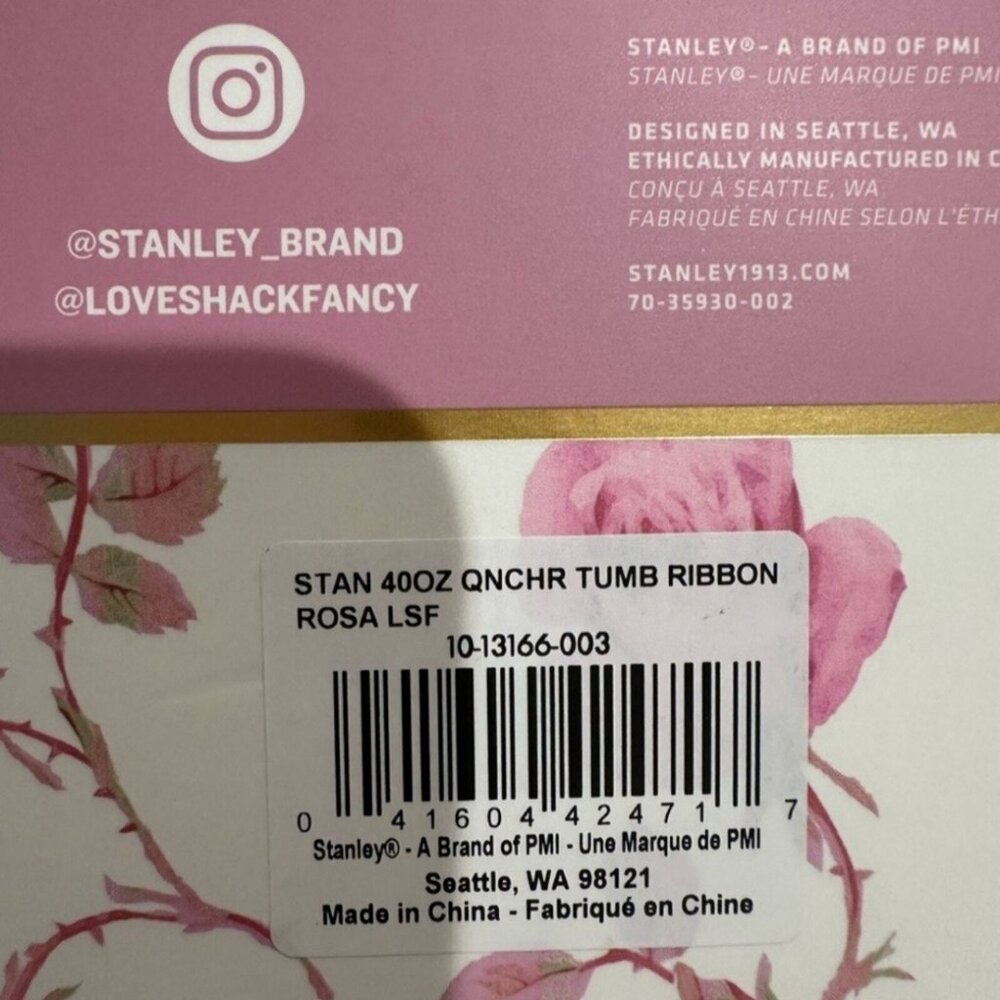 Pink Limited Edition Stanley 40oz H2.0 Tumbler - Picture 4 of 4
